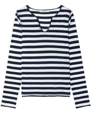 Zadig & Voltaire Henley T-Shirt - Blue