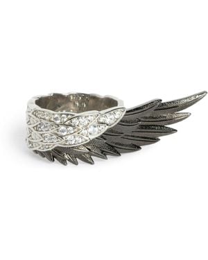 Zadig & Voltaire Bague rock feather spread - Gris