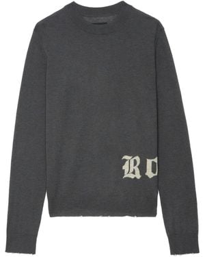 Zadig & Voltaire Pull Ivy 100% Cachemire Anthracite - Gris