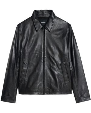 Zadig & Voltaire Loumy Leather Jacket - Black
