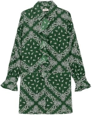 Zadig & Voltaire Rhelyne Dress 100% Silk - Green