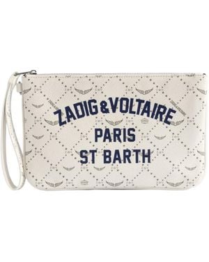 Zadig & Voltaire Z Pouch Resort St Barth Clutch - White