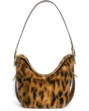 Zadig & Voltaire Sac Baby Jane Leopard Cognac - Métallisé