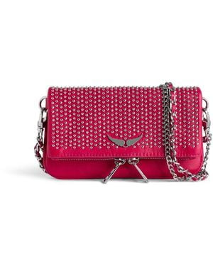 Zadig & Voltaire Rock Nano Dotted Swiss Clutch - Pink