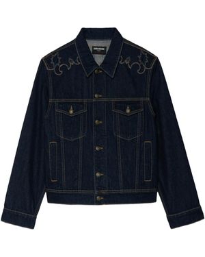 Zadig & Voltaire Bases Denim Jacket - Blue