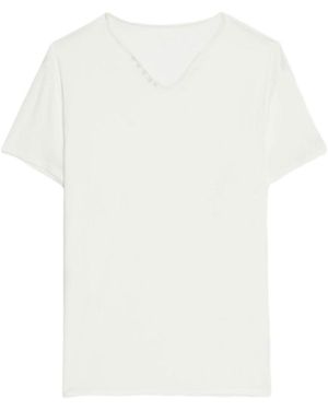 Zadig & Voltaire Monastir Henley T-Shirt - White