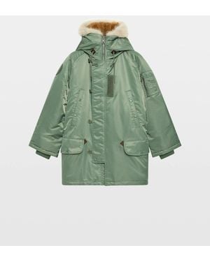 Zadig & Voltaire Kabol Satin Parka - Green