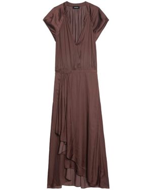 Zadig & Voltaire Randall Satin Dress - Brown