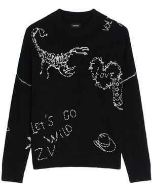 Zadig & Voltaire Bobo Jumper 100% Merino Wool - Black