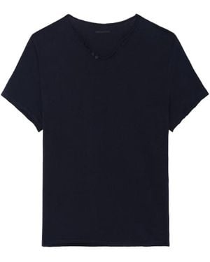 Zadig & Voltaire Monastir Henley T-Shirt - Blue