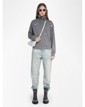 Zadig & Voltaire Camiseta Tunecina Milly - Gris