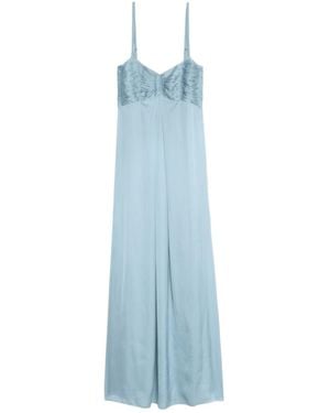 Zadig & Voltaire Rippie Satin Dress - Blue