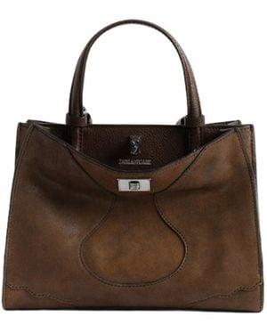 Zadig & Voltaire Jack Mini Waxy Suede Bag - Brown