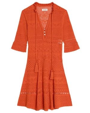 Zadig & Voltaire Dress Memphisa - Orange
