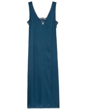 Zadig & Voltaire Vestido Renzo Satin - Azul