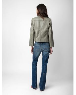 Blousons en cuir Zadig Voltaire pour femme Reductions en ligne jusqu a 10 Lyst