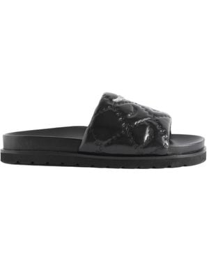 Zadig & Voltaire Mules Teddy Bare Vintage - Black