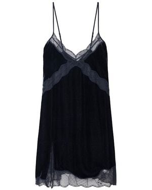 Zadig & Voltaire Kleid Rishi Samt - Schwarz