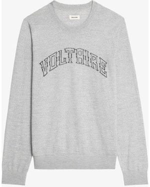 Zadig & Voltaire Kennedy Jumper 100% Merino Wool - White