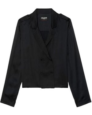 Zadig & Voltaire Tussi Satin Blouse - Black