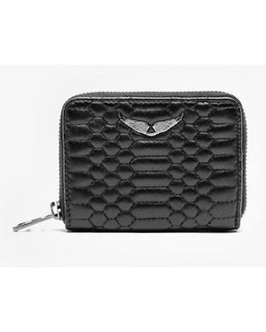 Zadig & Voltaire Mini Zv Matelasse Wallet - White