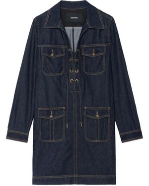 Zadig & Voltaire Robe Remacha Denim - Azul