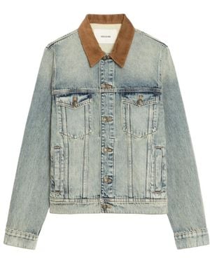 Zadig & Voltaire Jacket Bases Denim - Blue
