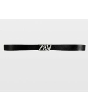 Zadig & Voltaire Z&V 30Mm Vintage Patent Belt - White