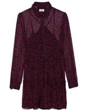 Zadig & Voltaire Razyele Crush Dress - Purple