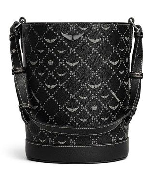 Zadig & Voltaire Z Bucket Monogram Bag - Black