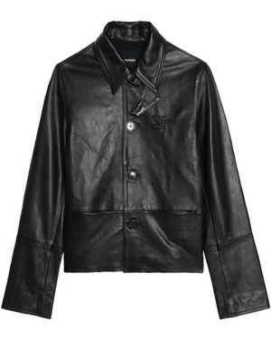 Zadig & Voltaire Lessa Leather Jacket - Black
