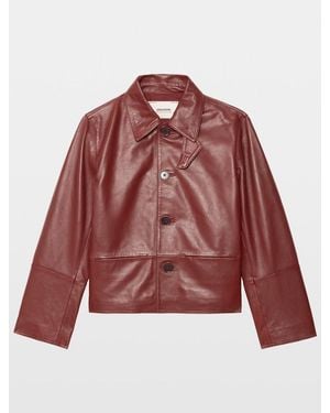Zadig & Voltaire Lessa Leather Jacket - Red