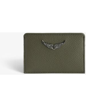 Zadig & Voltaire Porte-cartes Zv Pass Record - Vert