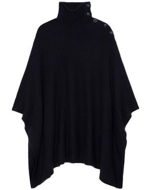 Zadig & Voltaire Palma Poncho 100% Cashmere - Black