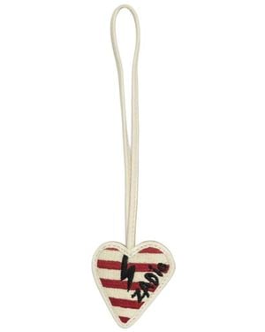 Zadig & Voltaire Llavero Flash Heart - Blanco