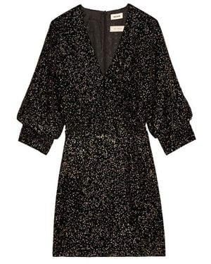 Zadig & Voltaire Rosli Velvet Dress - Black