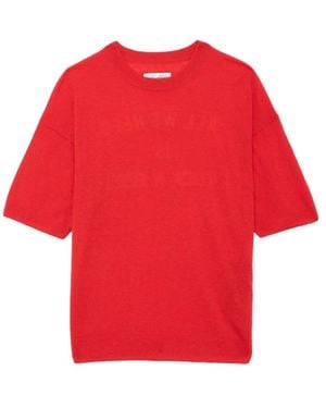 Zadig & Voltaire Idaz Jumper 100% Cashmere - Red