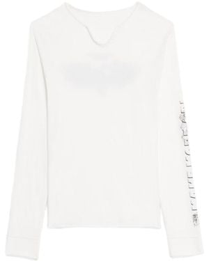 Zadig & Voltaire Monastir Henley T-Shirt - White