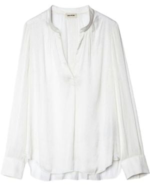 Zadig & Voltaire Tink Satin Blouse - White