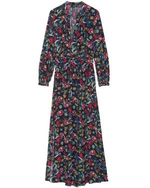 Zadig & Voltaire Vestido Rayado - Azul