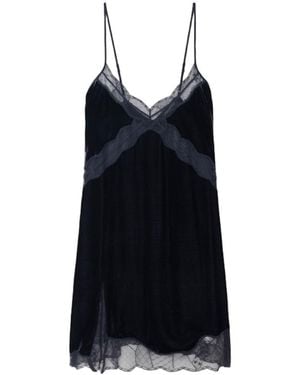 Zadig & Voltaire Vestido Rishi Terciopelo - Negro