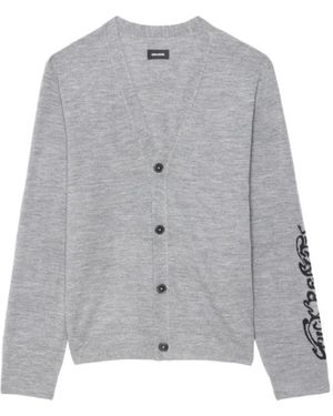 Zadig & Voltaire Cardigan Remi 100% Wolle - Grau