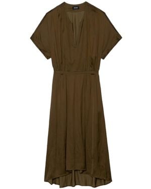 Zadig & Voltaire Riaz Satin Dress - Green