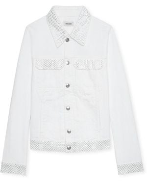 Zadig & Voltaire Blouson Kioky Denim Judo - Blanc