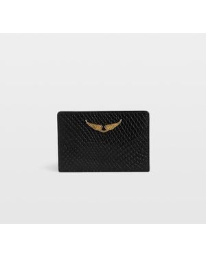 Zadig & Voltaire Zv Pass Soft Wild Card Holder - White