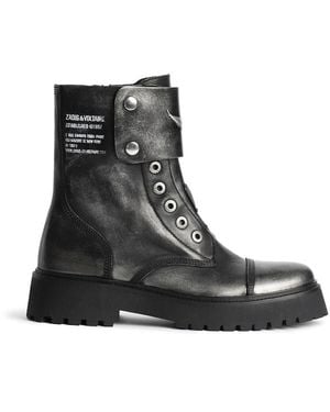 Zadig & Voltaire Stiefeletten Joe Fast Brush Off - Schwarz