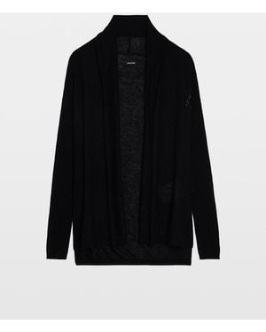 Zadig & Voltaire Robyn Cardigan 100% Cashmere - Black
