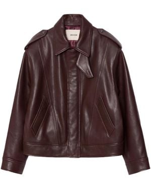 Zadig & Voltaire Kimo Leather Jacket - Brown