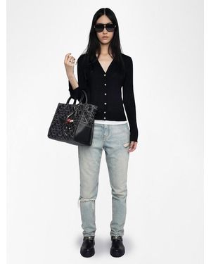 Zadig & Voltaire Cardigan Jemma 100% Lana Merino - Negro