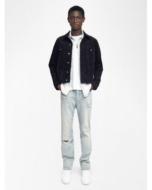 Zadig & Voltaire Bases Velvet Jacket - Blue